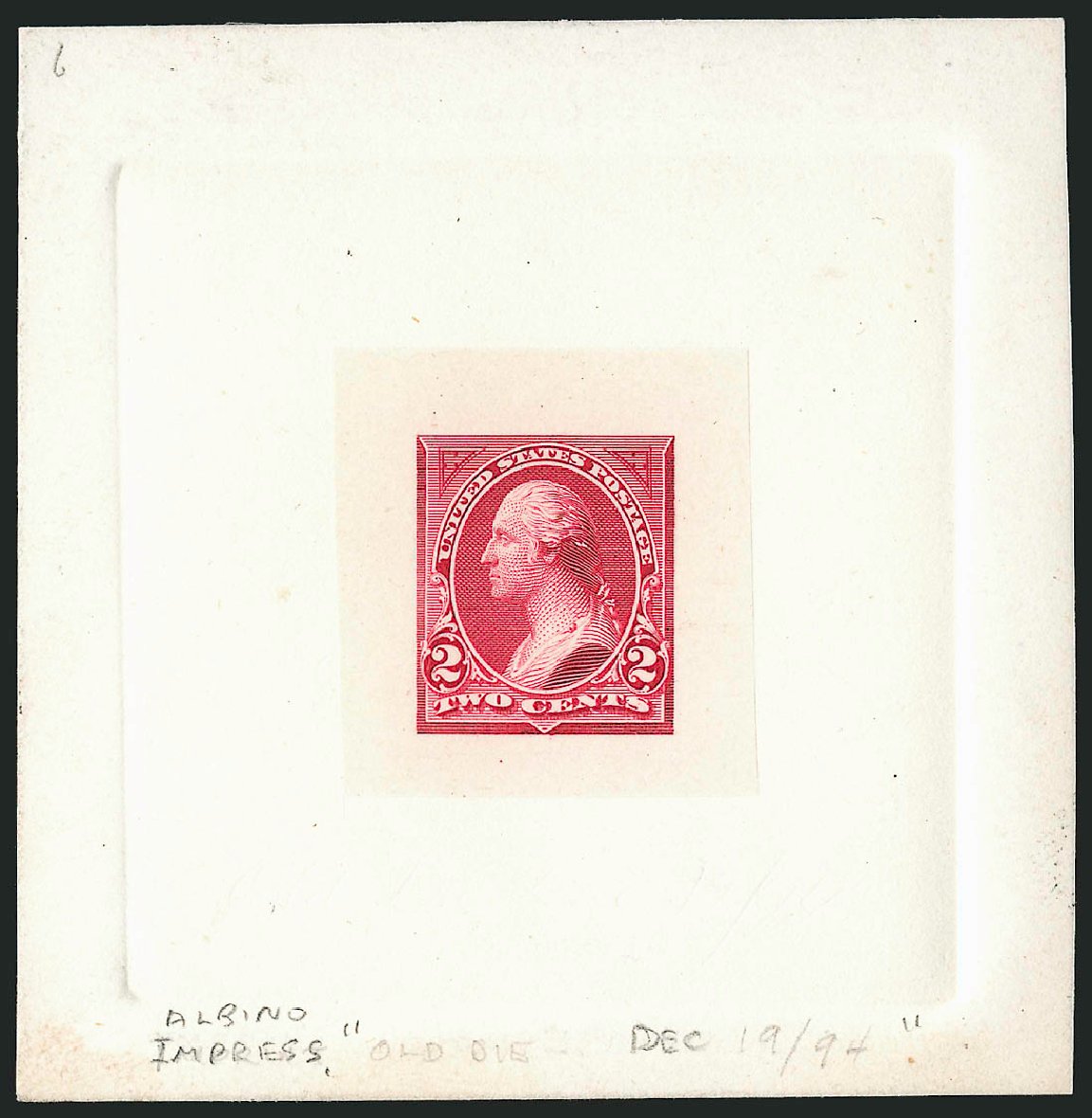 US Stamps Price Scott 250 - 1894 2c Washington. Robert Siegel Auction Galleries, Dec 2009, Sale 977, Lot 142