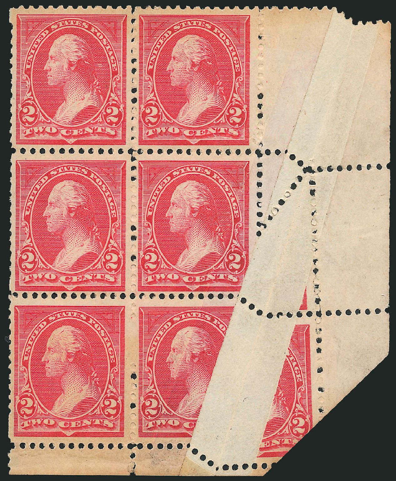 Value of US Stamp Scott Catalogue 250 2c 1894 Washington