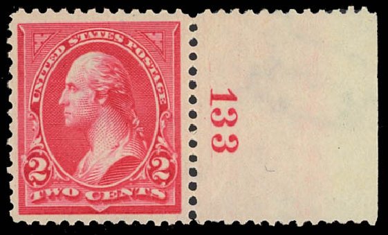 Costs of US Stamp Scott 250 - 1894 2c Washington. Daniel Kelleher Auctions, Jan 2012, Sale 628, Lot 376
