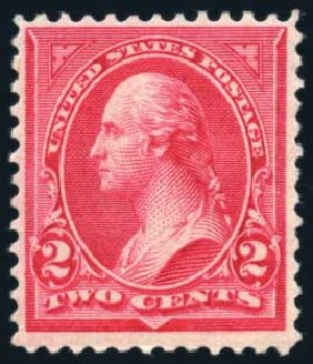 US Stamps Value Scott Catalog #251 - 1894 2c Washington. Harmer-Schau Auction Galleries, Jul 2010, Sale 86, Lot 450