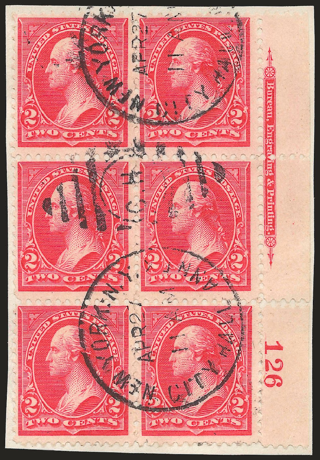 US Stamps Values Scott # 251: 2c 1894 Washington. Robert Siegel Auction Galleries, Dec 2009, Sale 977, Lot 300