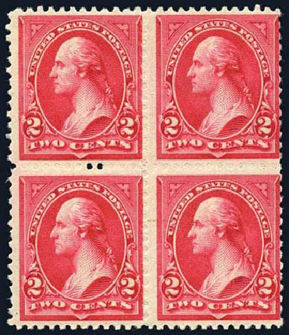 US Stamps Values Scott Cat. 251 - 1894 2c Washington. Harmer-Schau Auction Galleries, Jul 2010, Sale 86, Lot 451
