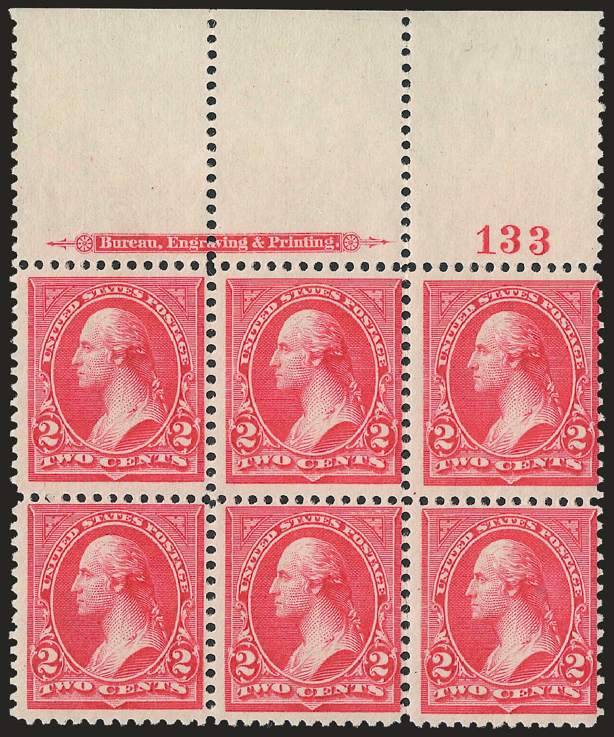 Cost of US Stamp Scott Catalogue 251 - 2c 1894 Washington. Robert Siegel Auction Galleries, Apr 2010, Sale 984, Lot 634