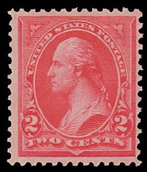 US Stamps Value Scott Catalog 251 - 1894 2c Washington. Daniel Kelleher Auctions, Jun 2012, Sale 630, Lot 1576