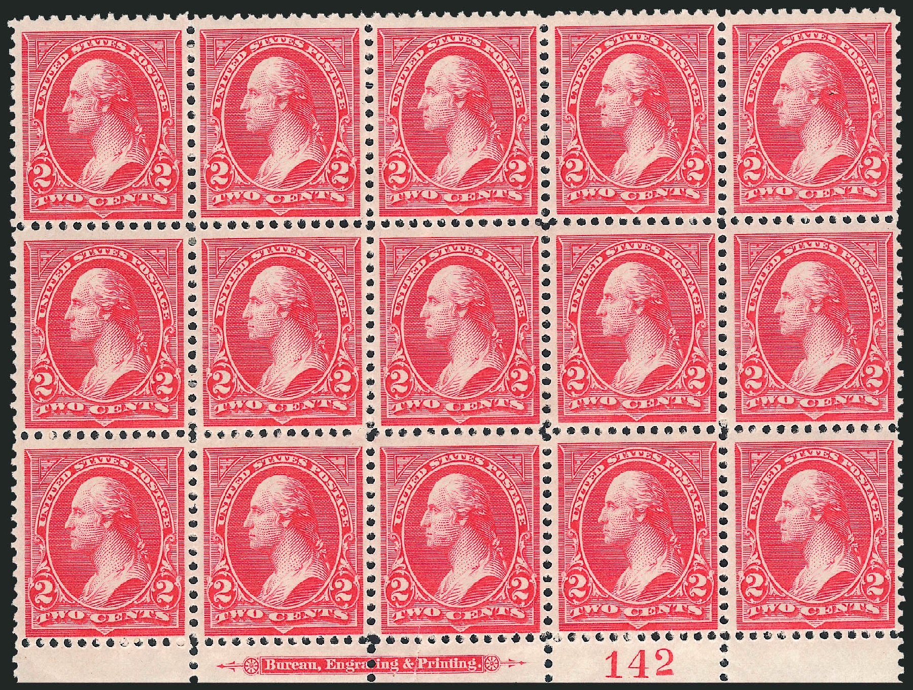 Cost of US Stamps Scott Cat. #252: 1894 2c Washington. Robert Siegel Auction Galleries, Jun 2011, Sale 1011, Lot 612