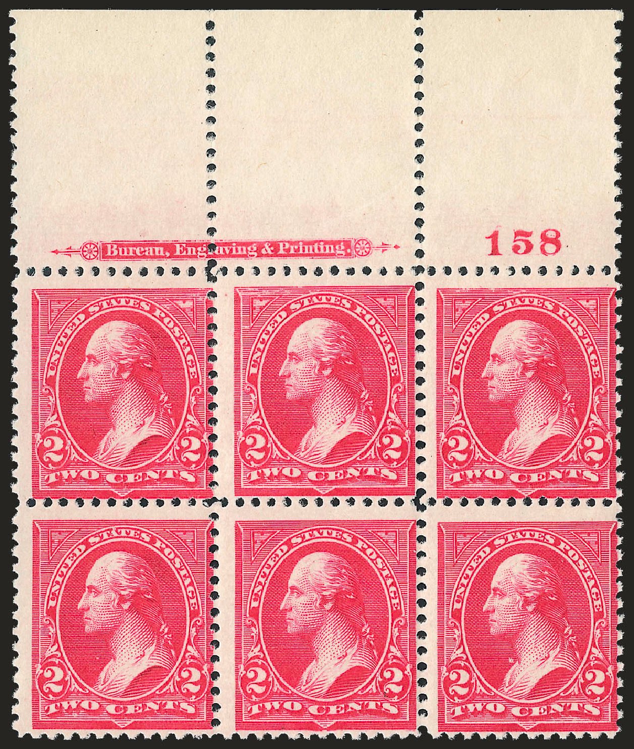 Costs of US Stamps Scott Catalogue #252 - 1894 2c Washington. Robert Siegel Auction Galleries, Dec 2009, Sale 977, Lot 302