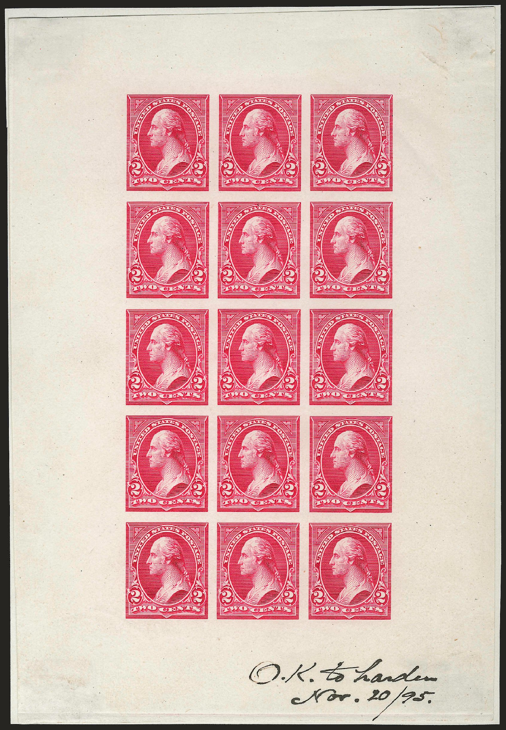 Cost of US Stamps Scott #252: 2c 1894 Washington. Robert Siegel Auction Galleries, Dec 2009, Sale 977, Lot 156