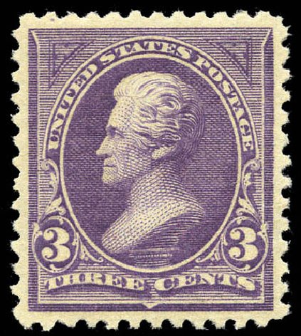 Costs of US Stamps Scott Catalogue #253 - 1894 3c Jackson. Matthew Bennett International, Mar 2011, Sale 336, Lot 1227