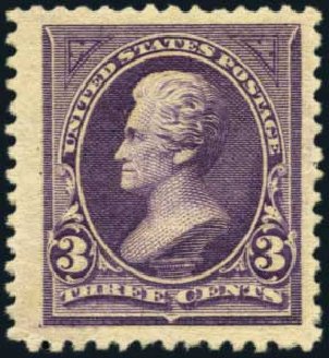 Price of US Stamp Scott Catalog 253 - 3c 1894 Jackson. Harmer-Schau Auction Galleries, Aug 2012, Sale 94, Lot 1367