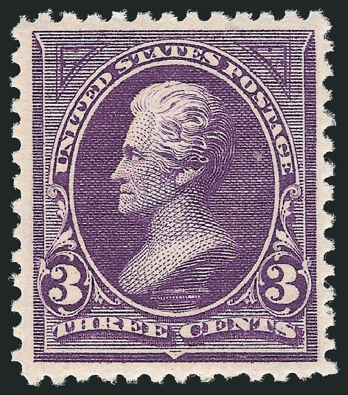 US Stamps Prices Scott Cat. 253 - 3c 1894 Jackson. Robert Siegel Auction Galleries, Feb 2010, Sale 983, Lot 157