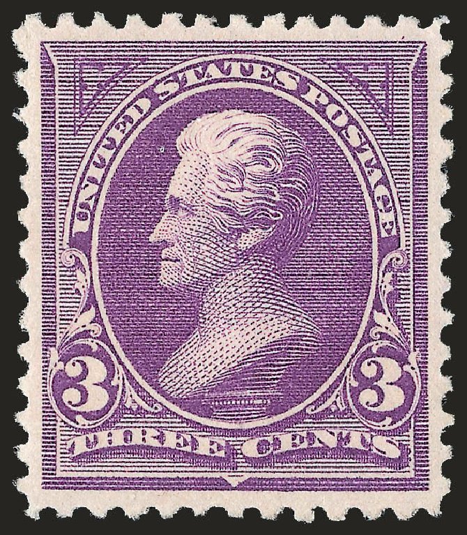 Cost of US Stamp Scott Catalogue 253: 1894 3c Jackson. Robert Siegel Auction Galleries, Apr 2010, Sale 984, Lot 637
