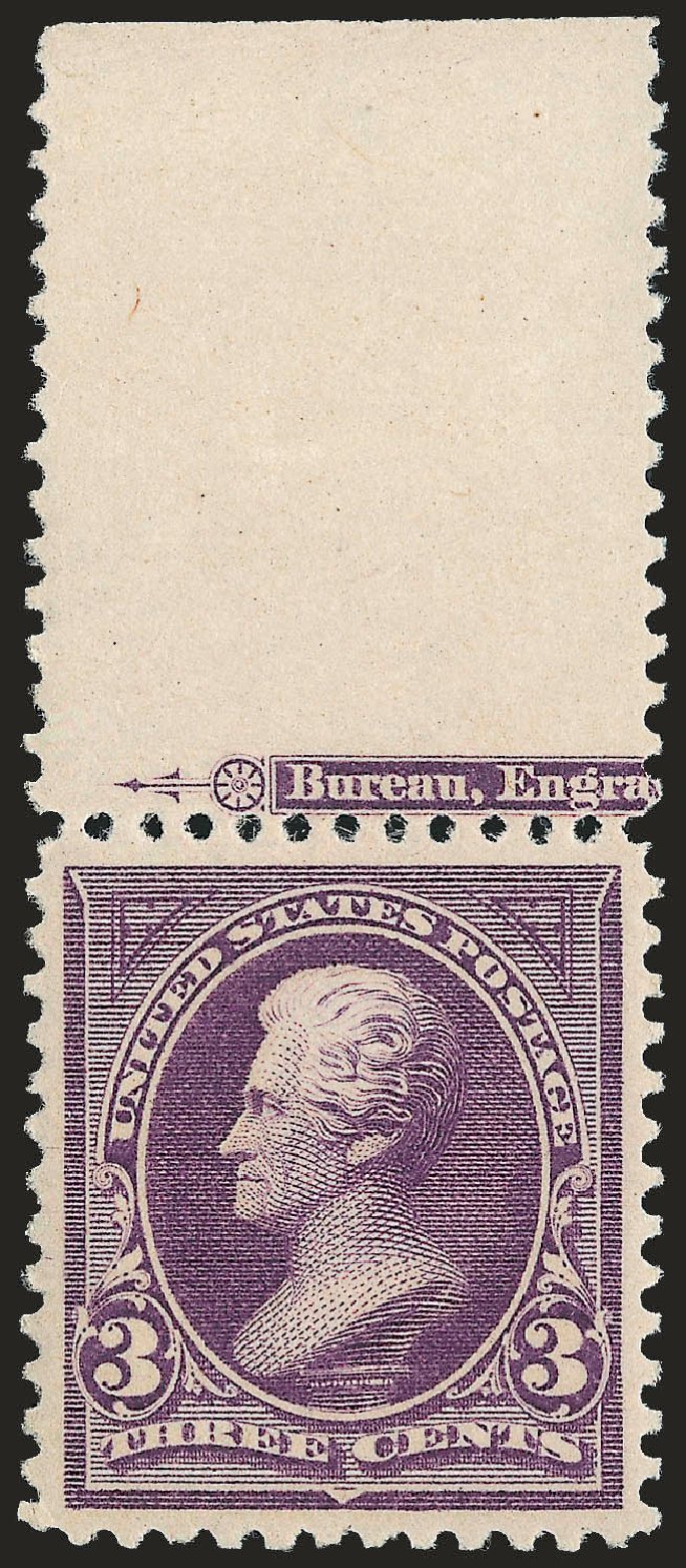 Values of US Stamp Scott Catalogue #253: 1894 3c Jackson. Robert Siegel Auction Galleries, Dec 2009, Sale 982, Lot 5598