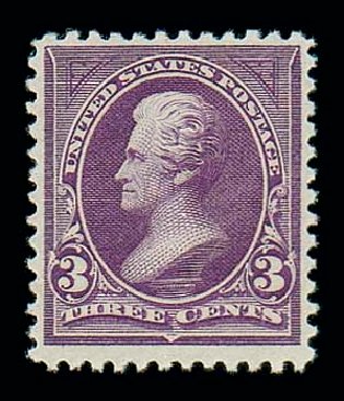 Values of US Stamp Scott 253: 3c 1894 Jackson. Matthew Bennett International, Dec 2007, Sale 325, Lot 1779