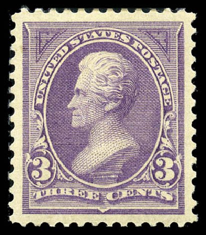 US Stamps Values Scott Cat. 253: 3c 1894 Jackson. Matthew Bennett International, Feb 2012, Sale 340, Lot 340