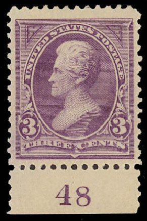 Cost of US Stamp Scott # 253 - 3c 1894 Jackson. Daniel Kelleher Auctions, Jun 2012, Sale 630, Lot 1580