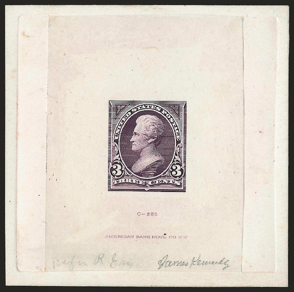 US Stamps Value Scott Catalog #253 - 3c 1894 Jackson. Robert Siegel Auction Galleries, Dec 2009, Sale 977, Lot 160