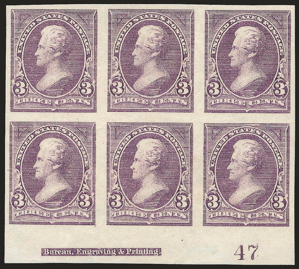 US Stamps Price Scott Cat. #253: 3c 1894 Jackson. Robert Siegel Auction Galleries, Dec 2009, Sale 977, Lot 310