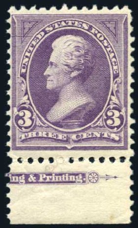 Price of US Stamps Scott Catalogue #253 - 3c 1894 Jackson. Harmer-Schau Auction Galleries, Feb 2010, Sale 84, Lot 1471