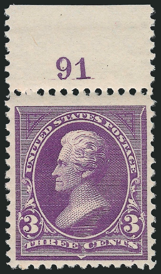 US Stamp Prices Scott Cat. 253: 3c 1894 Jackson. Robert Siegel Auction Galleries, Oct 2012, Sale 1033, Lot 4141