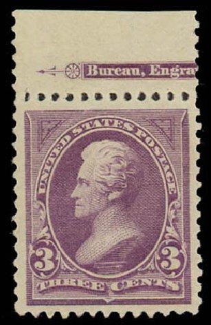 Prices of US Stamps Scott Catalogue # 253: 3c 1894 Jackson. Daniel Kelleher Auctions, Oct 2011, Sale 626, Lot 254