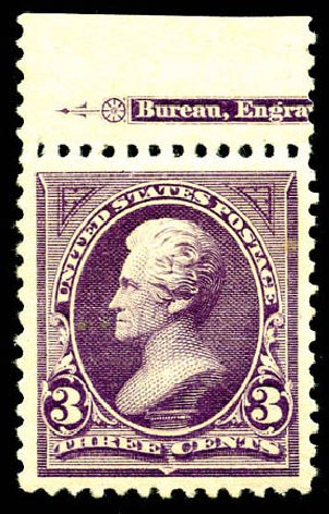 Prices of US Stamps Scott Catalog #253: 3c 1894 Jackson. Matthew Bennett International, Jun 2008, Sale 328, Lot 783