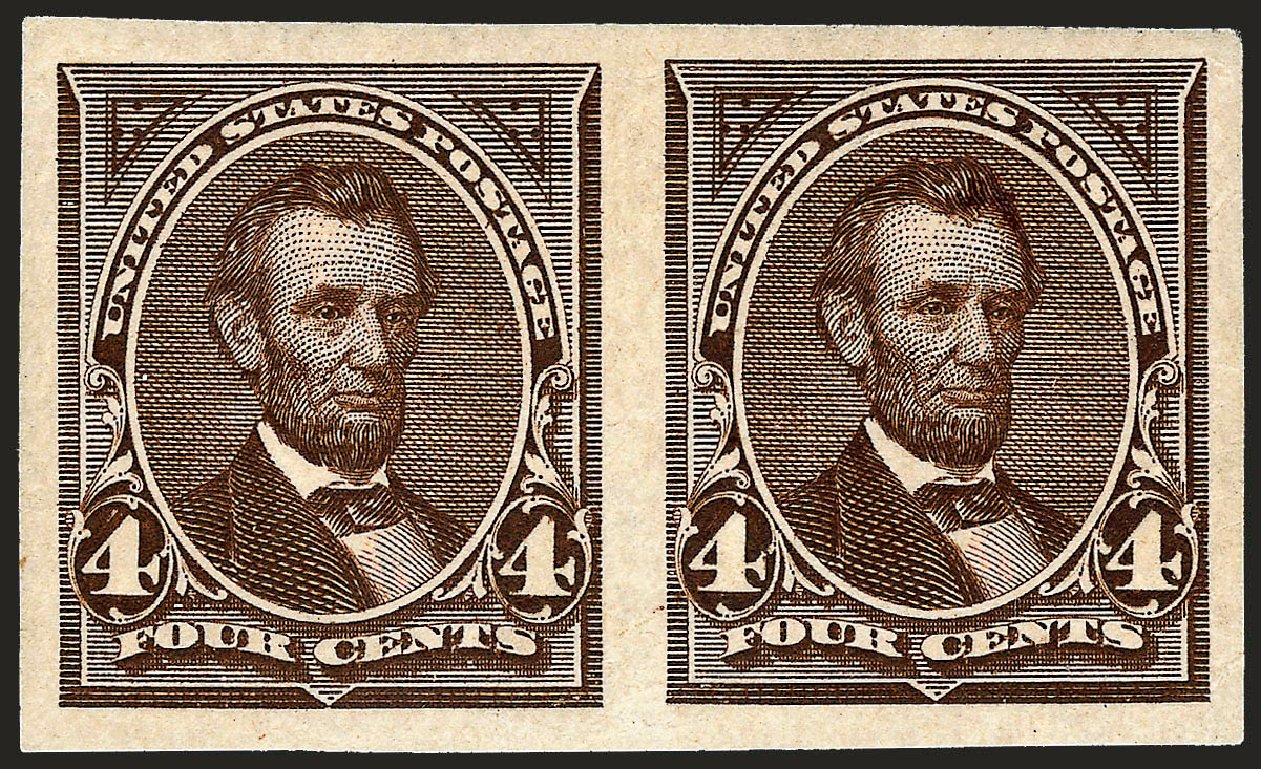 US Stamp Prices Scott # 254 - 1894 4c Lincoln. Robert Siegel Auction Galleries, Oct 2008, Sale 963, Lot 877