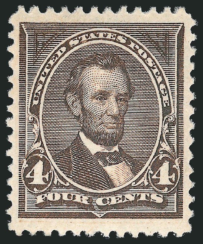 Cost of US Stamp Scott Cat. #254: 4c 1894 Lincoln. Robert Siegel Auction Galleries, Feb 2010, Sale 983, Lot 158