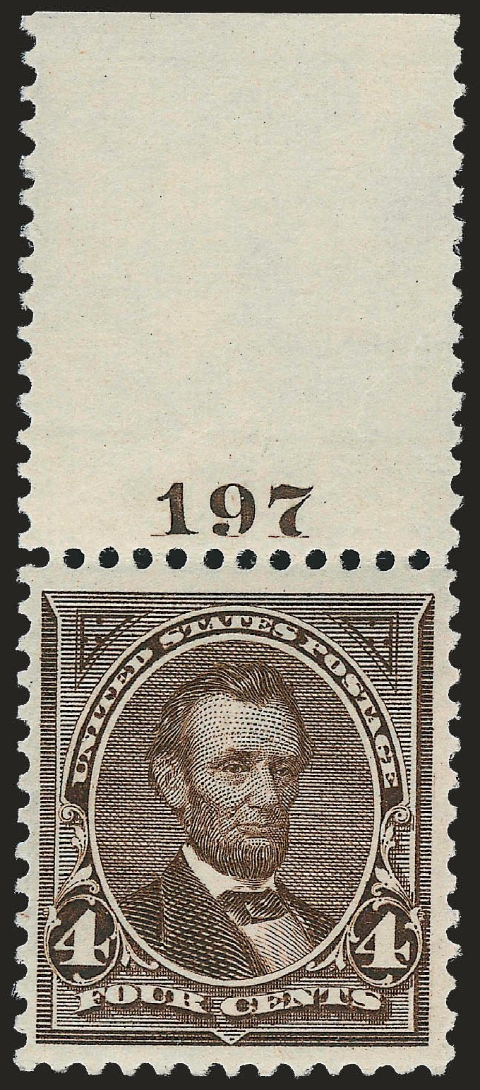 US Stamps Prices Scott Catalogue # 254 - 4c 1894 Lincoln. Robert Siegel Auction Galleries, Apr 2010, Sale 984, Lot 638