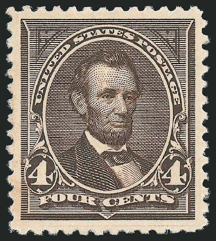 Price of US Stamps Scott Catalogue # 254 - 4c 1894 Lincoln. Robert Siegel Auction Galleries, Oct 2010, Sale 997, Lot 5741