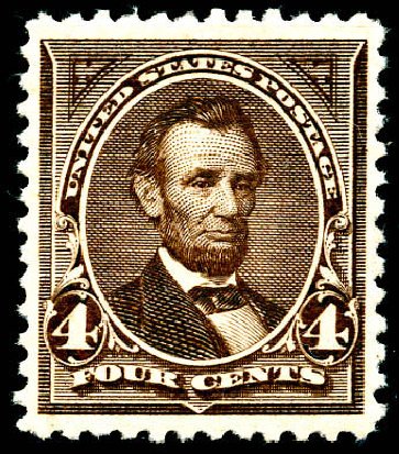 Prices of US Stamps Scott # 254: 4c 1894 Lincoln. Matthew Bennett International, Jun 2008, Sale 328, Lot 785