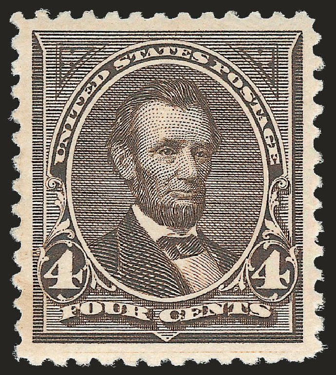 Cost of US Stamp Scott # 254: 4c 1894 Lincoln. Robert Siegel Auction Galleries, Apr 2009, Sale 972, Lot 3246