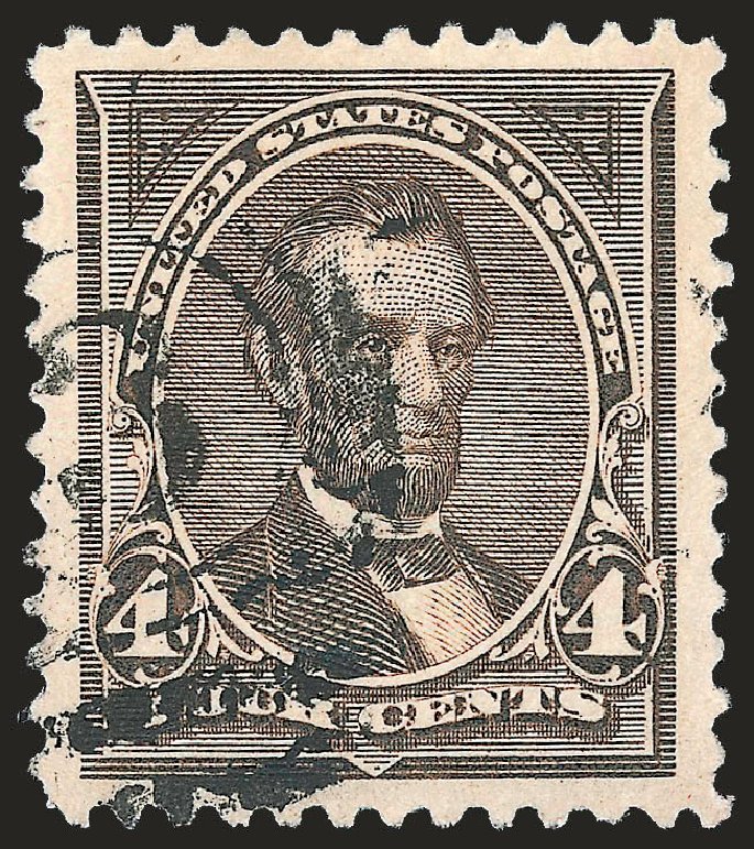 US Stamps Price Scott Cat. # 254 - 4c 1894 Lincoln. Robert Siegel Auction Galleries, Jun 2009, Sale 975, Lot 1566