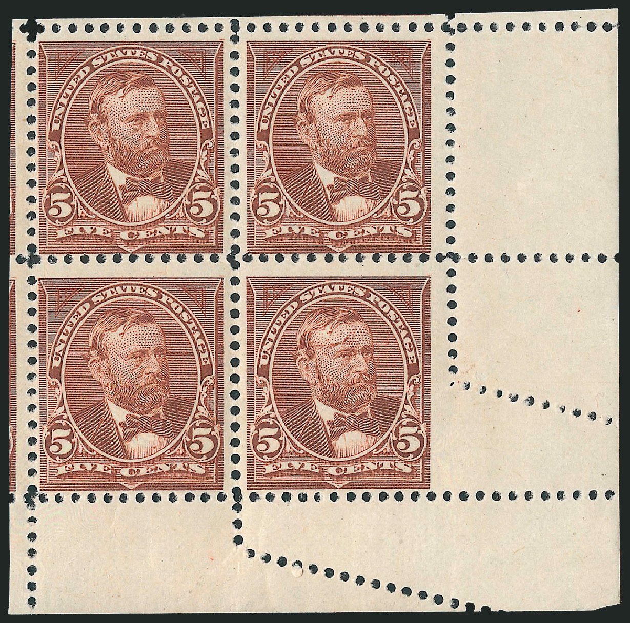 Price of US Stamps Scott Cat. #255: 1894 5c Grant. Robert Siegel Auction Galleries, Dec 2009, Sale 977, Lot 319