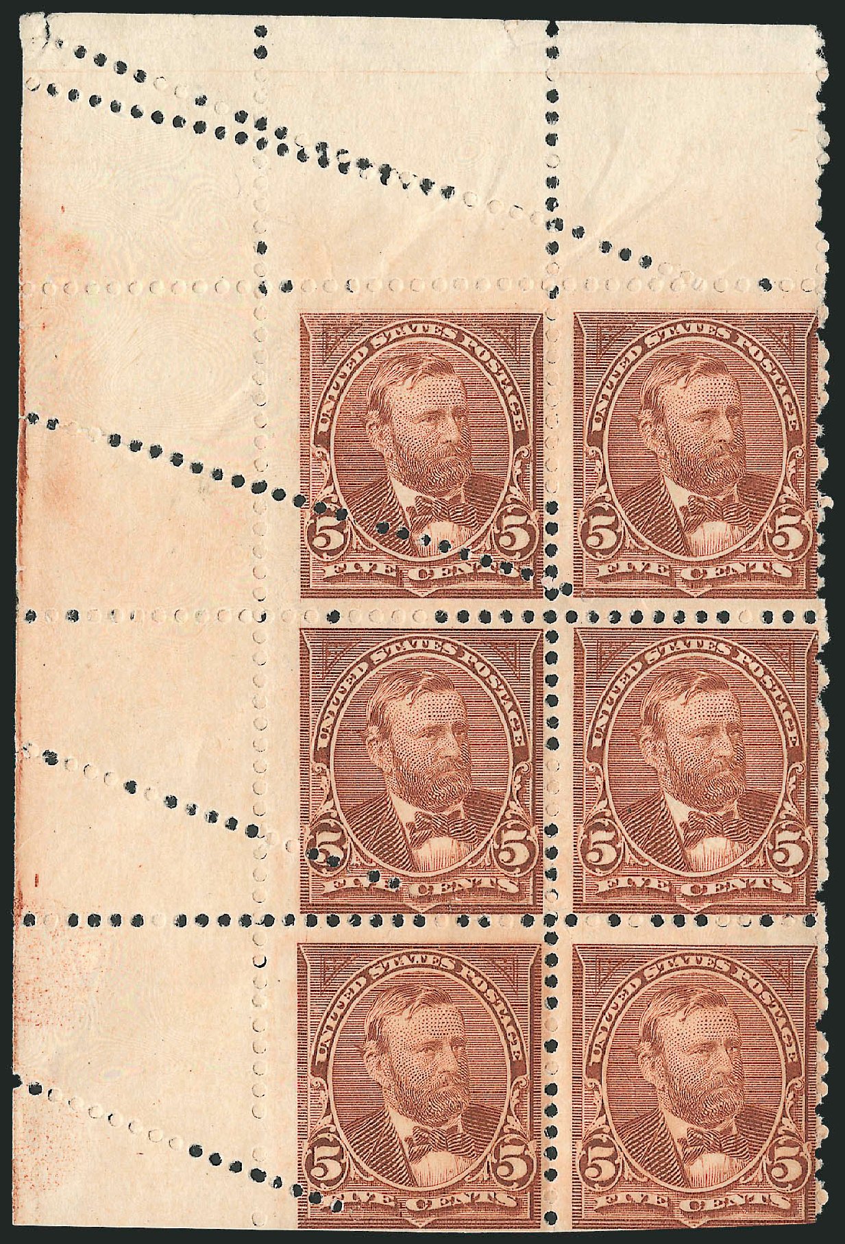 US Stamp Values Scott 255: 5c 1894 Grant. Robert Siegel Auction Galleries, Dec 2009, Sale 977, Lot 320