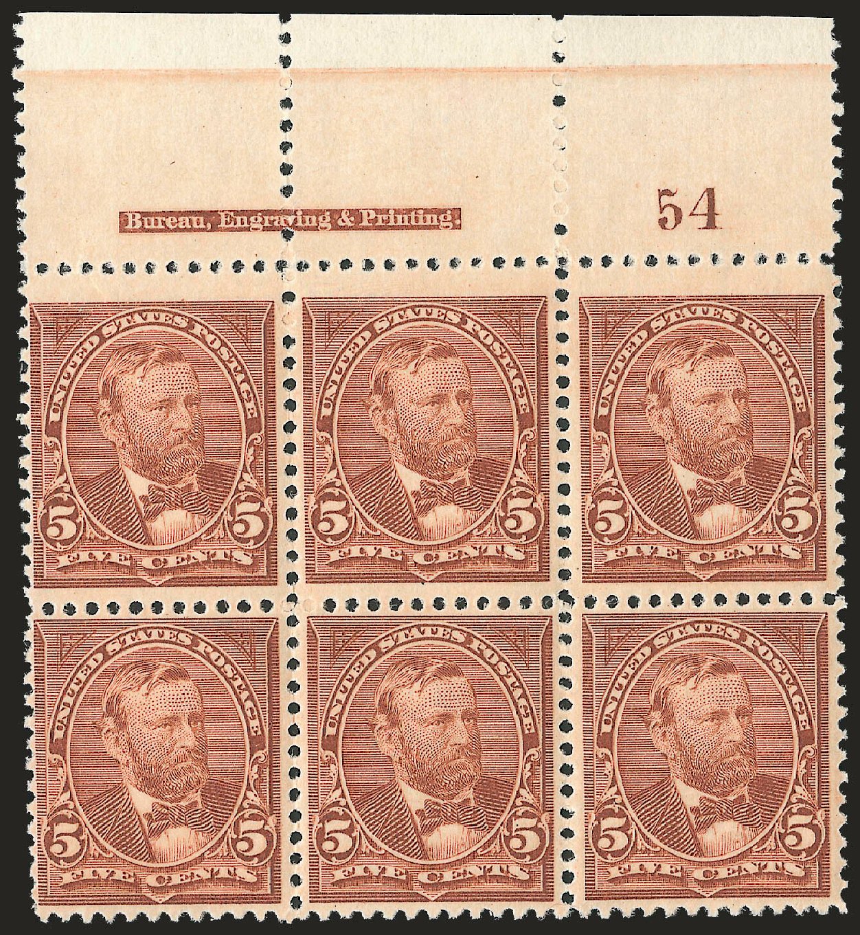 Values of US Stamp Scott Catalog # 255 - 5c 1894 Grant. Robert Siegel Auction Galleries, Dec 2009, Sale 977, Lot 321