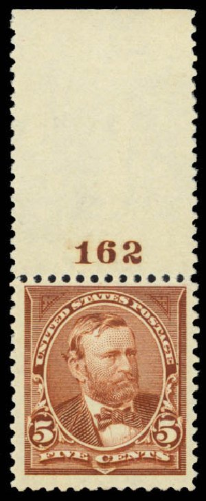 US Stamp Prices Scott #255 - 1894 5c Grant. Daniel Kelleher Auctions, Mar 2013, Sale 635, Lot 375