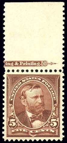 Prices of US Stamp Scott Catalogue 255: 5c 1894 Grant. Matthew Bennett International, Dec 2008, Sale 330, Lot 1712