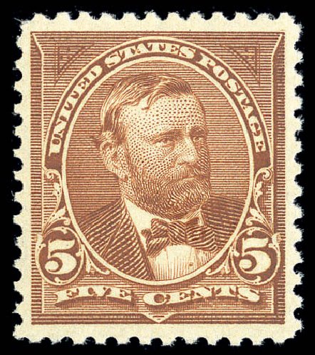 Cost of US Stamps Scott 255: 1894 5c Grant. Matthew Bennett International, Sep 2010, Sale 331, Lot 622