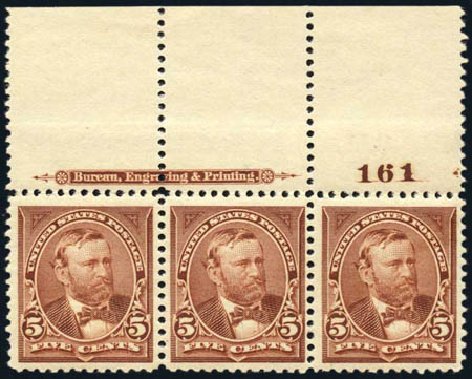US Stamp Prices Scott Cat. # 255: 5c 1894 Grant. Harmer-Schau Auction Galleries, Jul 2010, Sale 86, Lot 452