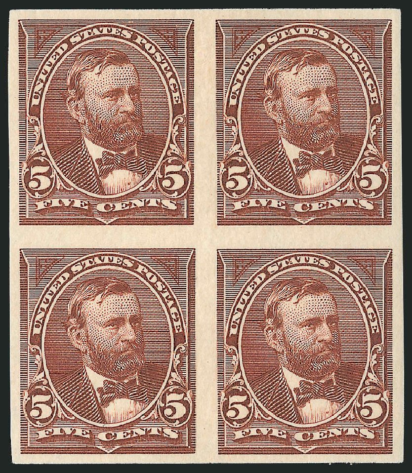 Values of US Stamp Scott Catalogue #255: 1894 5c Grant. Robert Siegel Auction Galleries, Oct 2010, Sale 997, Lot 5743