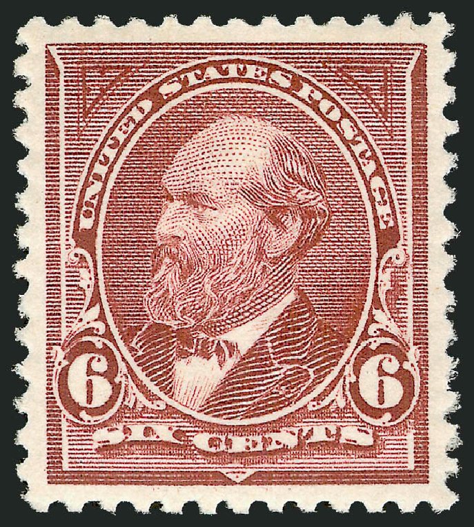 Cost of US Stamps Scott Catalog #256: 6c 1894 Garfield. Robert Siegel Auction Galleries, Dec 2009, Sale 978, Lot 1078