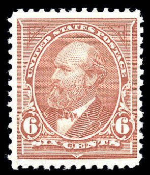 US Stamp Prices Scott Catalog # 256 - 6c 1894 Garfield. Matthew Bennett International, Sep 2010, Sale 333, Lot 3669