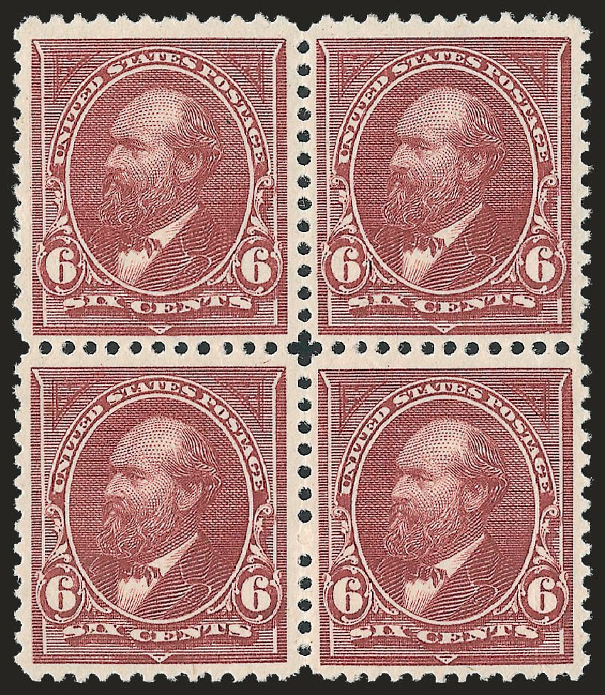 US Stamp Value Scott Cat. 256: 6c 1894 Garfield. Robert Siegel Auction Galleries, Dec 2009, Sale 977, Lot 329