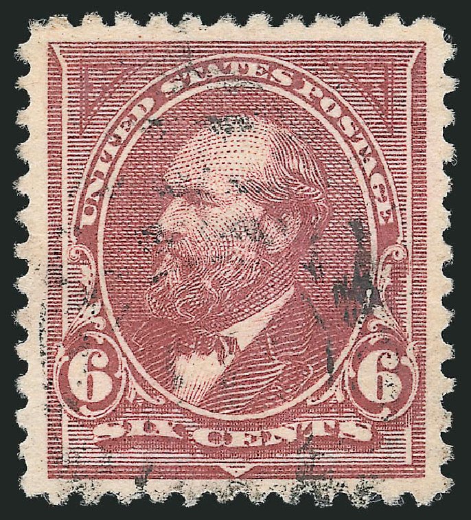 Costs of US Stamps Scott Catalogue 256 - 6c 1894 Garfield. Robert Siegel Auction Galleries, Dec 2009, Sale 982, Lot 5599