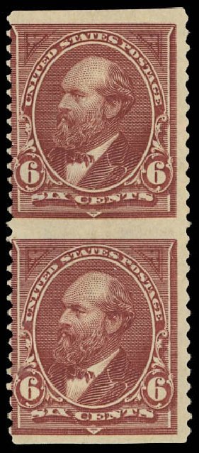 US Stamp Price Scott Catalog 256 - 6c 1894 Garfield. Daniel Kelleher Auctions, Oct 2012, Sale 632, Lot 1170