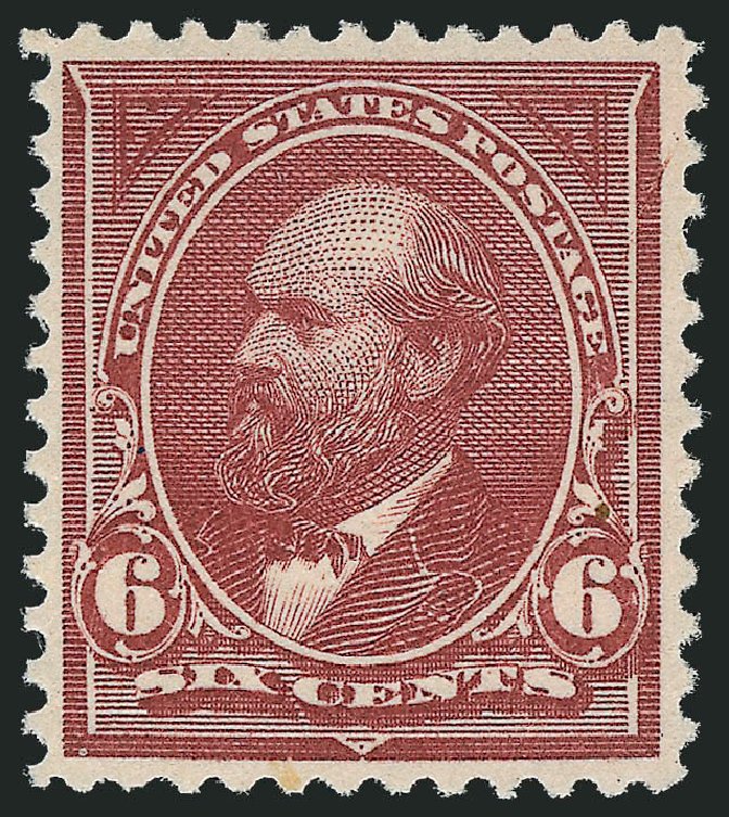 Price of US Stamp Scott Catalogue #256 - 1894 6c Garfield. Robert Siegel Auction Galleries, Oct 2012, Sale 1033, Lot 4144