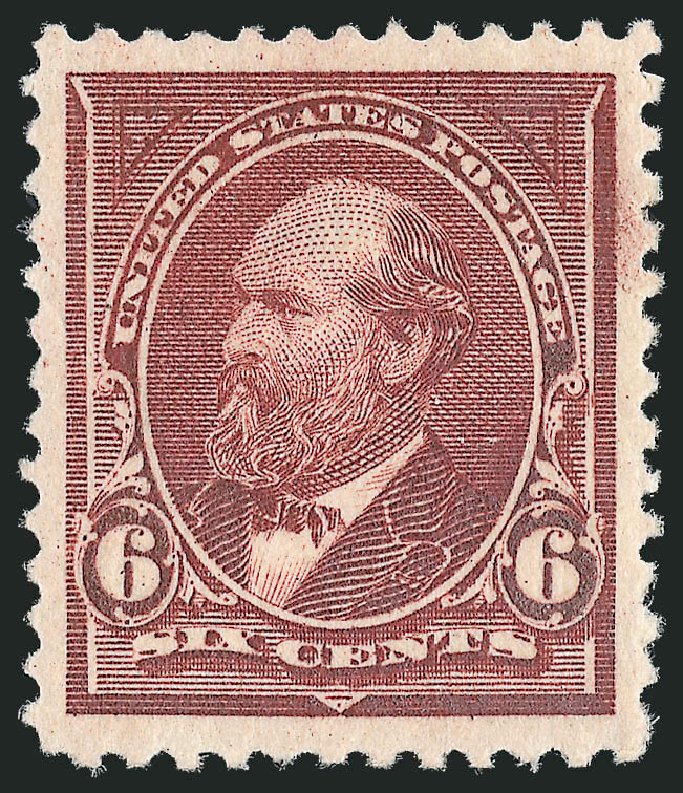 US Stamps Value Scott Catalog #256 - 1894 6c Garfield. Robert Siegel Auction Galleries, Oct 2010, Sale 997, Lot 5744