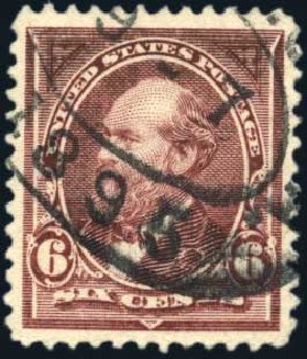 Cost of US Stamps Scott # 256 - 1894 6c Garfield. Harmer-Schau Auction Galleries, Mar 2011, Sale 89, Lot 245