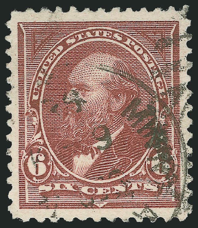 US Stamps Value Scott Catalog 256 - 1894 6c Garfield. Robert Siegel Auction Galleries, Sep 2012, Sale 1027, Lot 135
