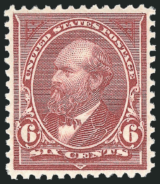 US Stamp Prices Scott # 256 - 6c 1894 Garfield. Robert Siegel Auction Galleries, Dec 2011, Sale 1017, Lot 652